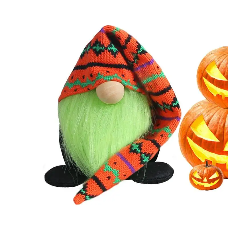 

Halloween Gnomes Decorations For Home Plush Dolls With Delicate Gnomes Knitting Crafts Realistic Facial Expressions For Table