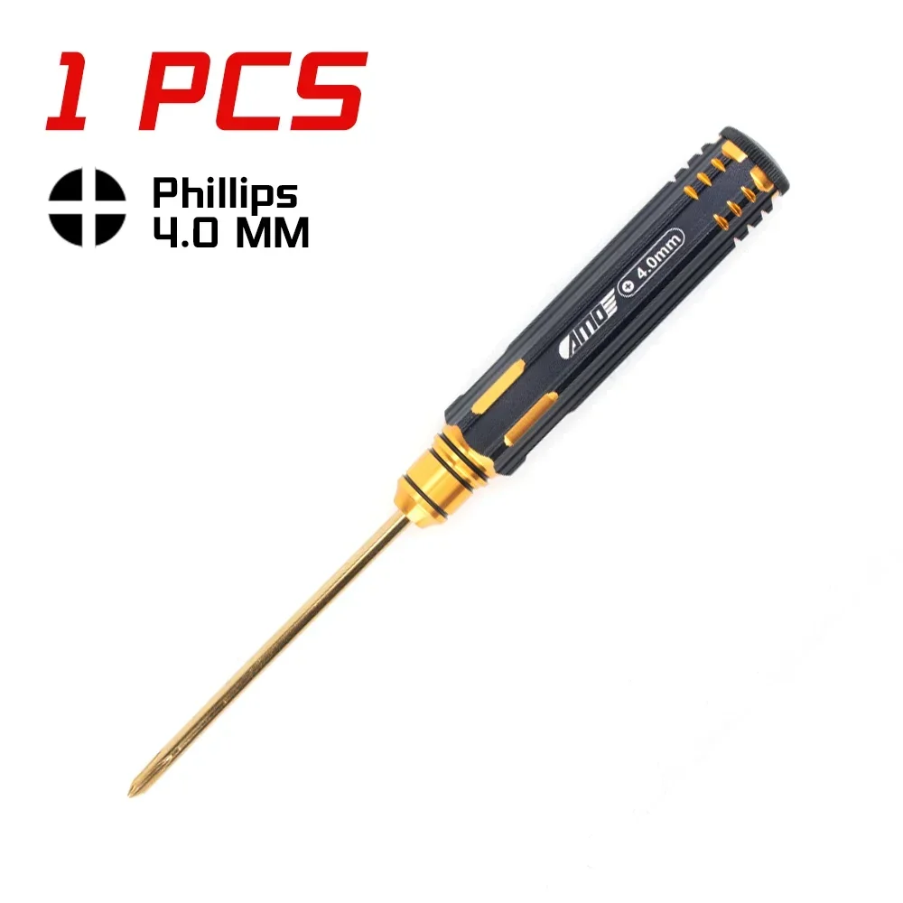Titanium-Plated Precision Screwdriver Set with Allen, Slotted, and Phillips Tips (8 Pieces)
