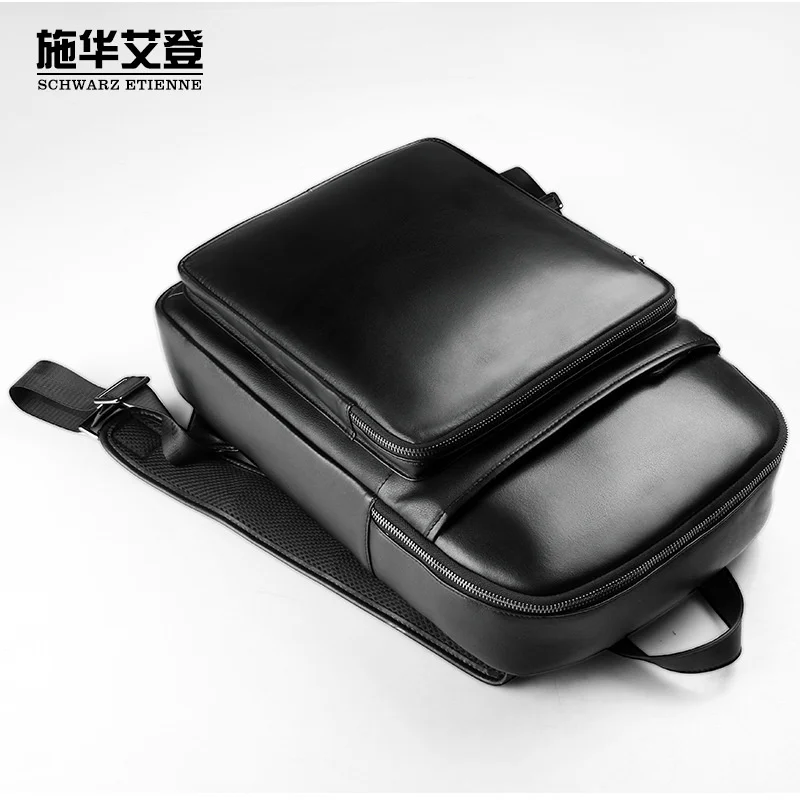 

Backpack men's leather Korean backpack head leisure sports