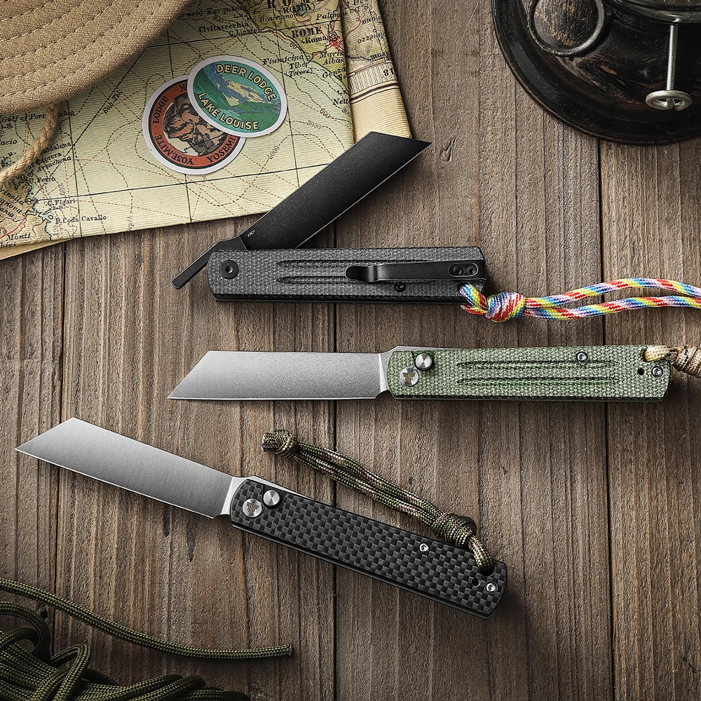 Coltello pieghevole tascabile con Clip, coltelli HigonoKami EDC