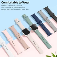 Bracelet en Silicone pour Apple Watch, 38mm 42mm, Ultra 2, Bracelet de sport, série iWatch, 38mm 42mm, de haute qualité 5