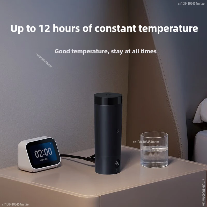 Xiaomi Mijia Portable Electric Heating Cup 2 Temperature LED Thermos 316 Stainless Steel Boiling Cup Kettle For Travel Coffee 5