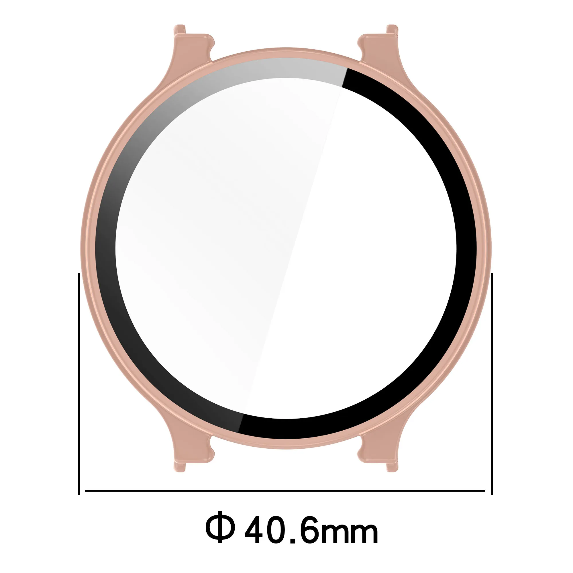 Enhanced Smartwatch Glass Case - Full-Cover Protective Bumper Shell