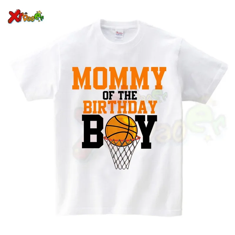 Papa Mama Family Matching Outfits Daddy Mom Kids Basketball T-shirt Baby Body Suit Family Look Father Shirt Basketball T Shirt 4