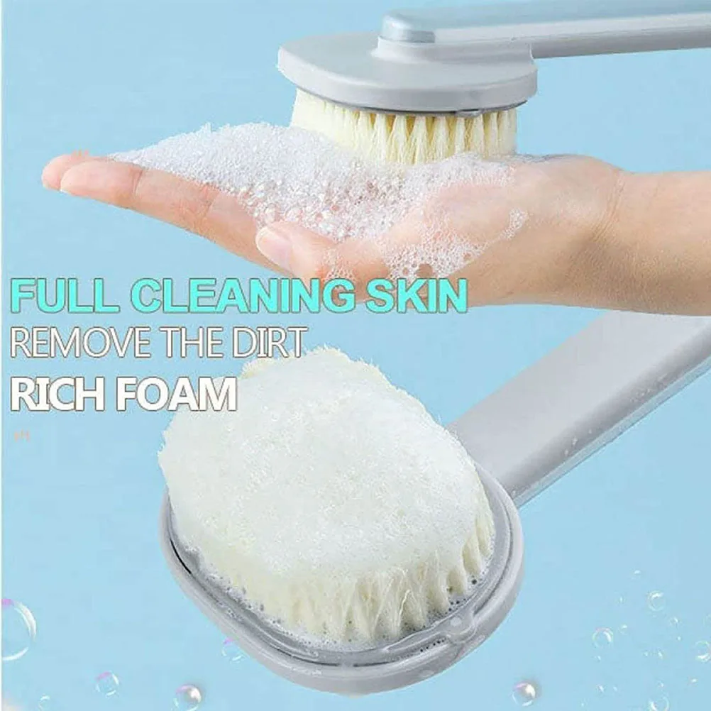 Multifunctional Detachable Bath Brush Back Body Bath Shower Sponge Scrubber Brushes with Handle Massager Bathroom Brush 5