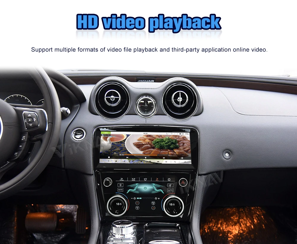 Android head unit For Jaguar XJL XJ 351 Car Radio Multimedia Player 2009-2016 with AC Plane