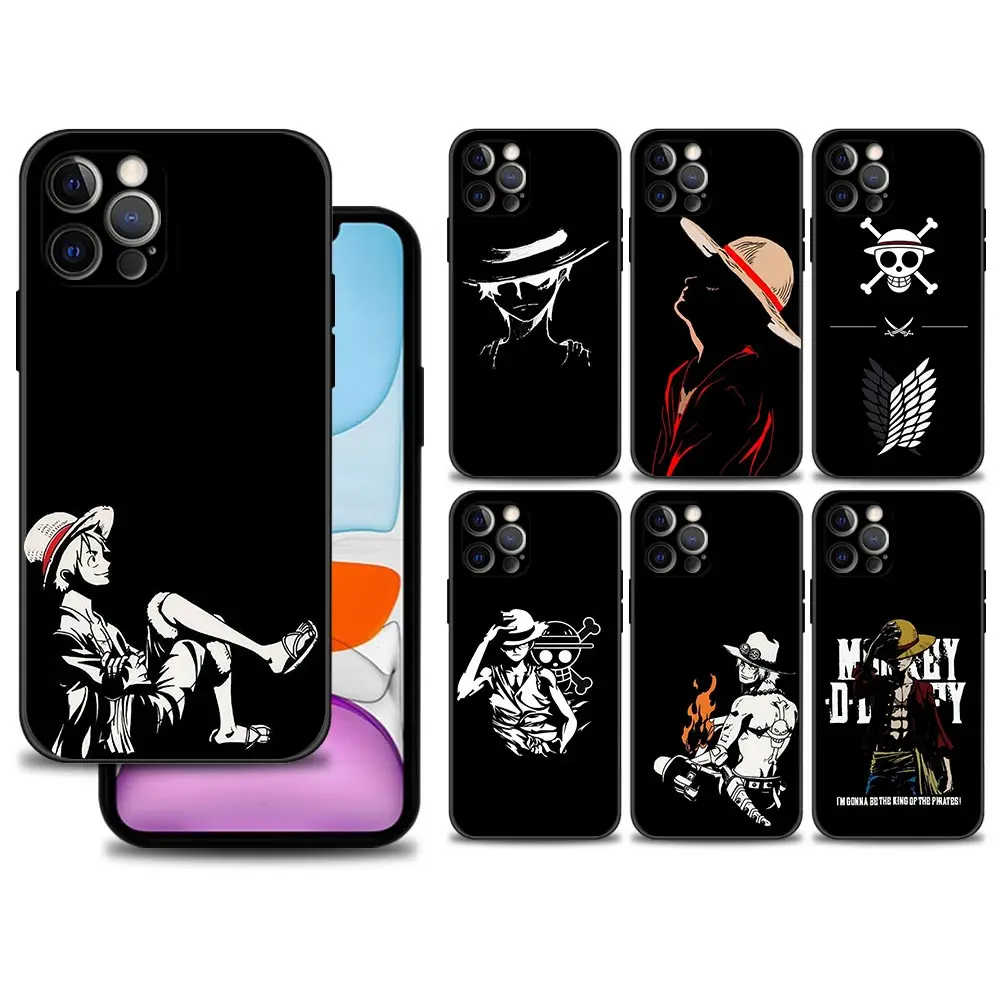 apple 13 pro max case One Piece Black Series Silicone Phone Case For iPhone 12 13 Mini 11 Pro Max 7 8 6 6S Plus XR X XS 5 5S SE 2020 Cover Fundas iphone 13 pro max cover iPhone 13 Pro Max