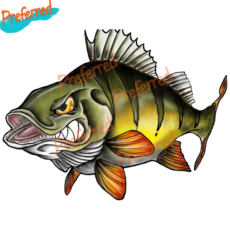 

Peacock Bass Fish Car Sticker Decal Vinyl Waterproof Material, Car/truck Ship/Surf Camper /laptop and toolbox/Fuel tank cap