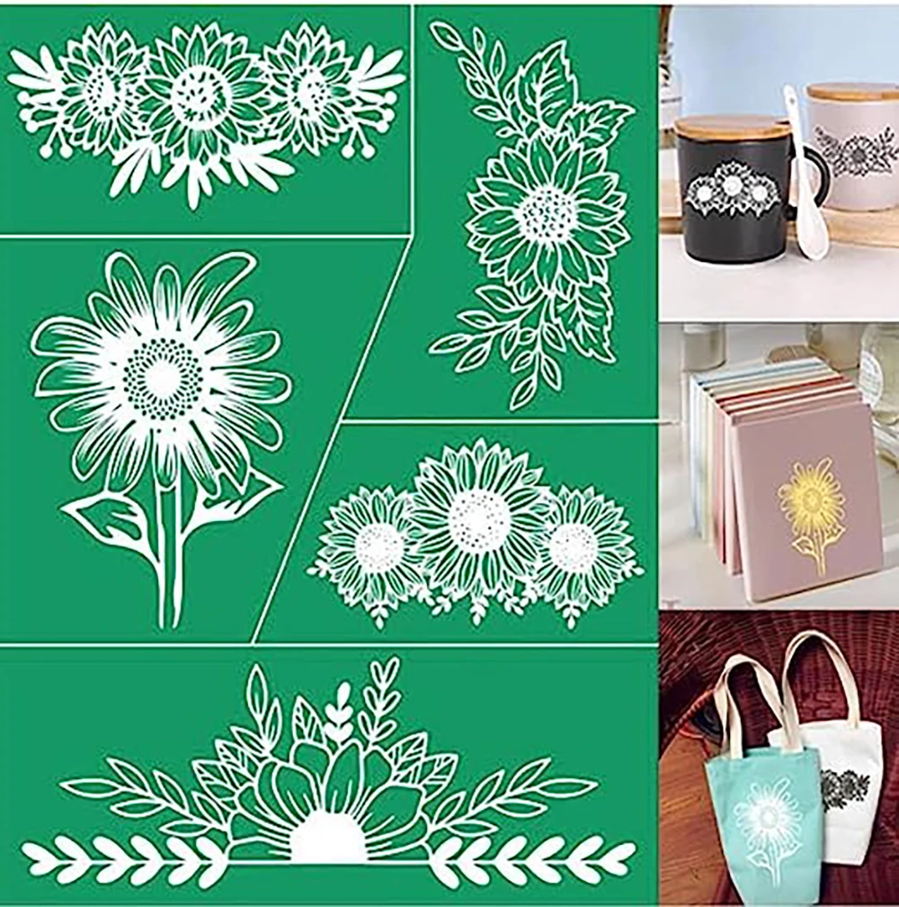 

Трафареты Alinacutle многоразовые самоклеящиеся, трафареты для Шелкового экрана, сетчатые переводы для украшения стен дома, ручная работа