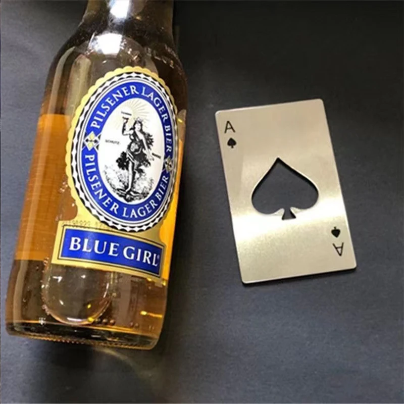 Beer Bottle Opener Poker Card Wine Bottles Openers Multifunction Kitchen Gadget Bar Accessories Home Party Wedding Gift playing cards poker set