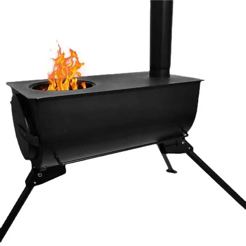 

Firewood Stove Camping Outdoor Multifunctional Cooking Wood-burning Stove Foldable Barbecue Grill Stoves Camping Equipment