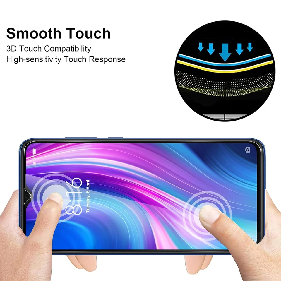 Xiaomi Redmi Note 8 4/64GB ガラスフィルム付 Xiaomi Redmi Note 8 Pro 強化ガラススクリーンプロテクター