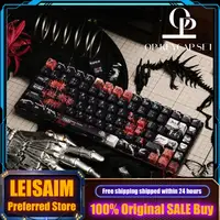 Jinmuyan Anime Theme Transparent Keycaps Mechanical Keyboard PC Game Keyboard Accessorie Collection Gifts Customized Keycaps