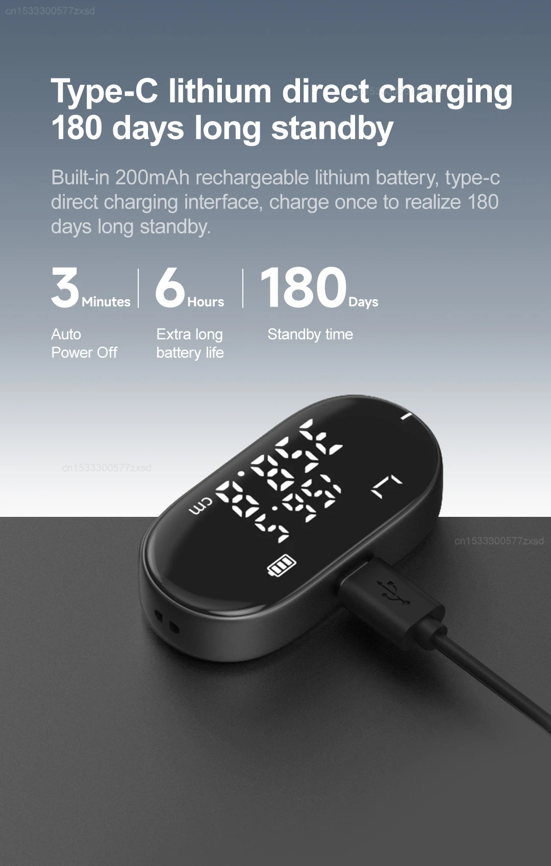 Xiaomi DUKA ATuMan Q2 Mini Electronic Ruler Digital Wheel Tape Measure description image 7
