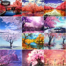 

Landscape Tree Diamond Painting 5D Diy Anime Scene Diamond Embroidery Full Round&Square Diamond Mosaic Cross Stitch Room Decor