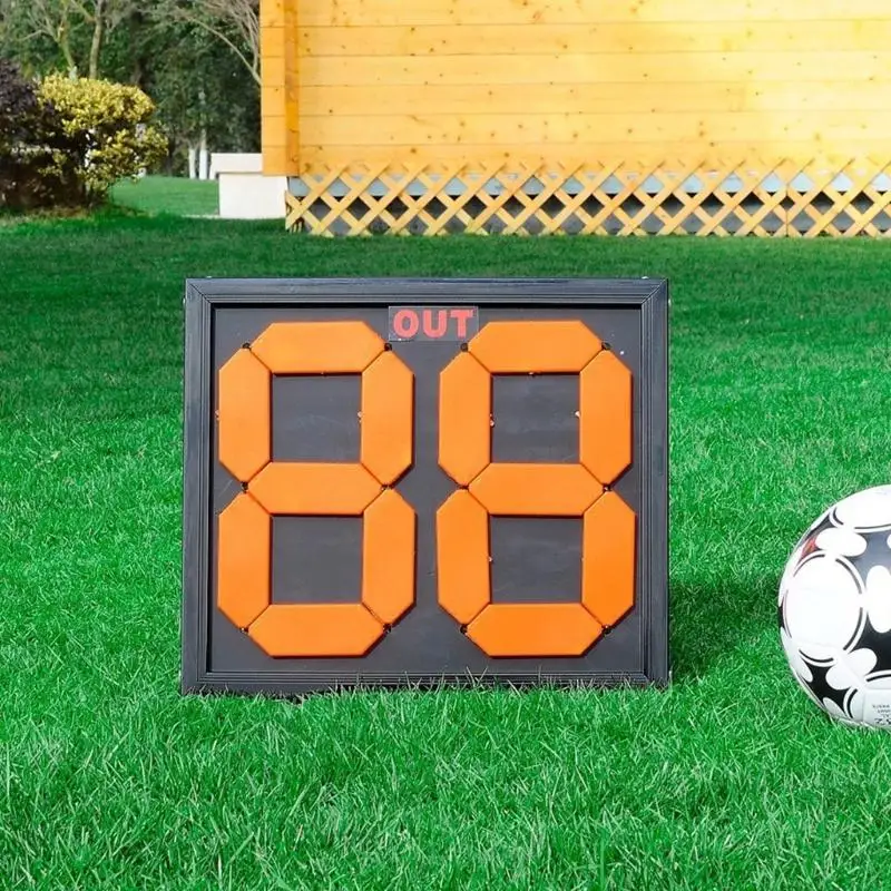 P88E Football Manual Substitution Board Card for Change Player and Time Display