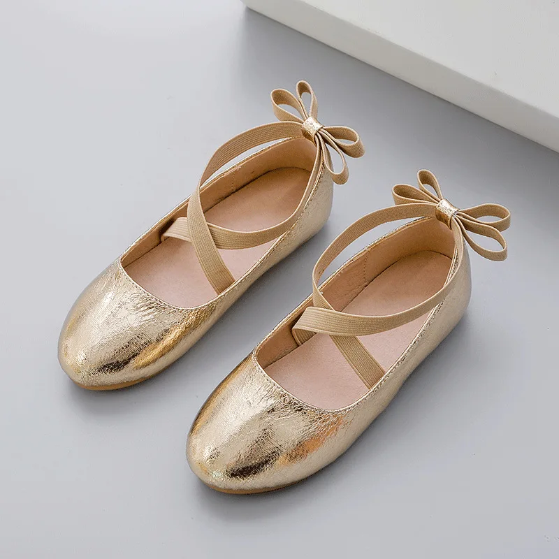 Bigwow Girls Dress Shoes Mary Jane Princess Shoes Ballet Flat Wedding Party Shoes with Ankle Strap for Little Big Kids 3