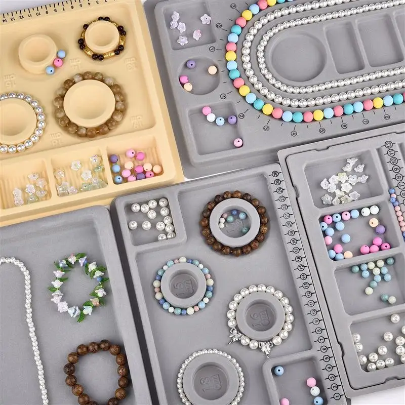 FlockedBeadBoardJewelryMakingMeasuringToolDIYBraceletNecklace