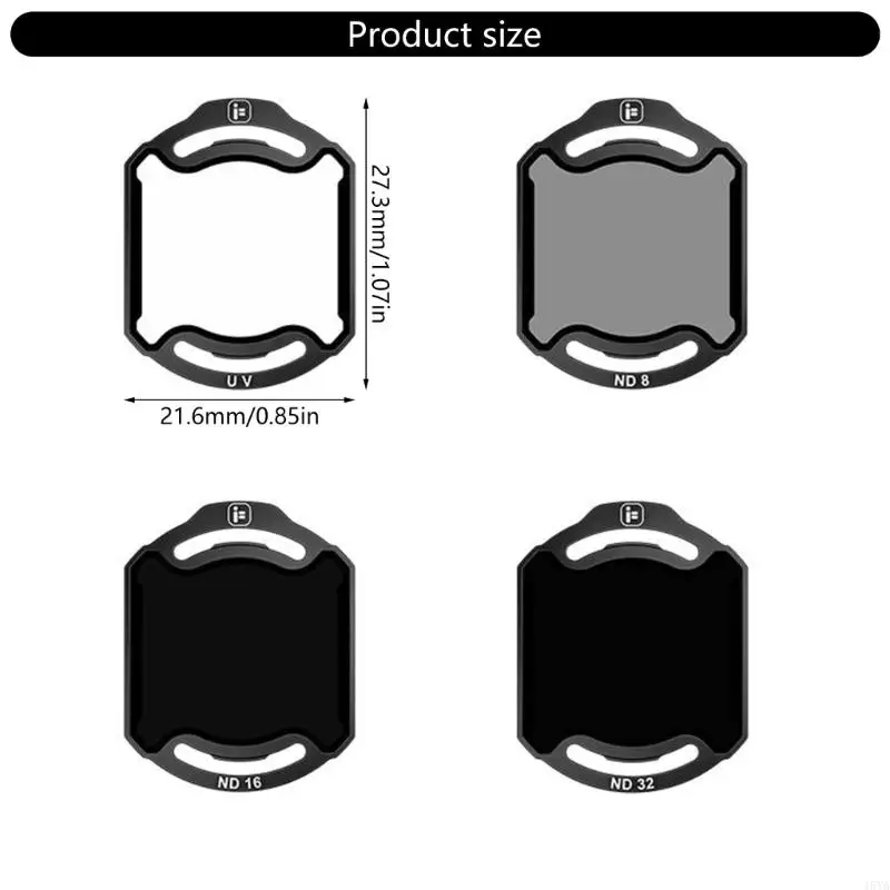 Kit 4 Filtres ND UV ND8 ND16 ND32 pour DJI O4Pro - Accessoires Drone