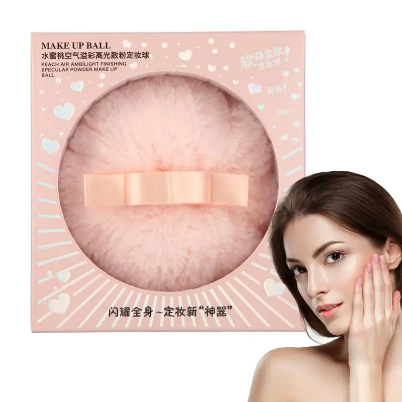 

Highlighter Makeup Powder Plush Reusable Makeup Setting Powder Puff Glow Powder Puff Sponge for Girls and Women body Highlighter