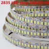 1/2/3/4/5m/lot 10mm PCB 2835 SMD 1200 LED Strip tape  DC12V 24V  ip20 Non waterproof Flexible Light 240 leds/m, White Warm White 1