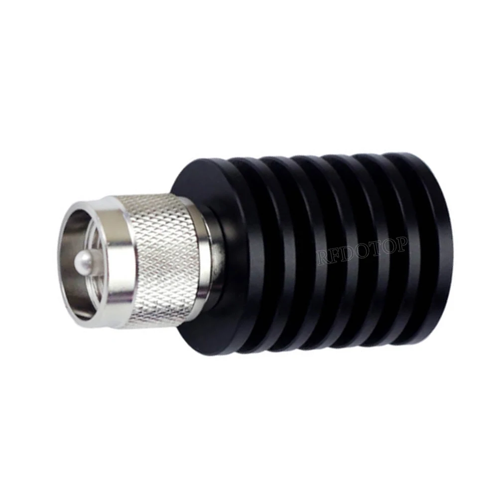 1개 15W DC-1GHz 50옴 PL259 UHF 남성 플러그 RF 동축 터미네이션 더미 로드 커넥터 UHF-J 니켈 도금