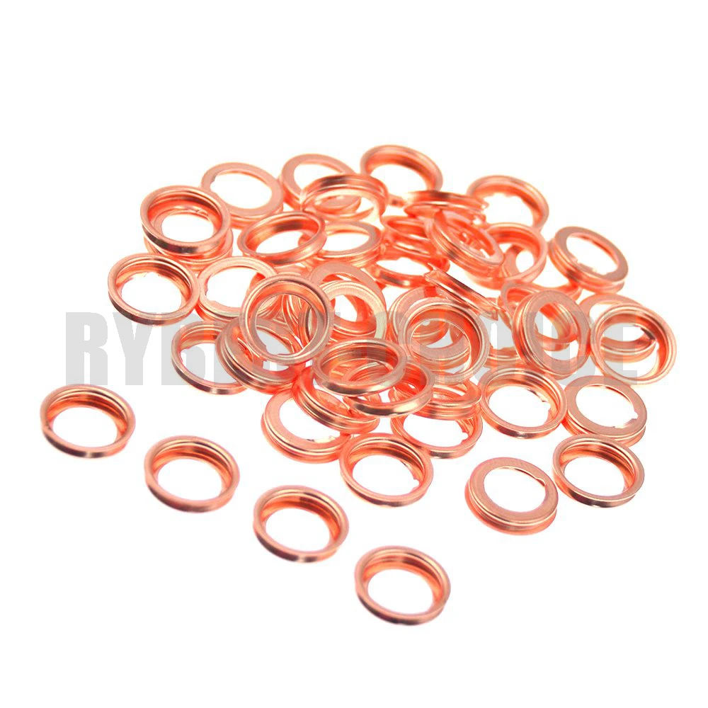 Car Accessories 50pcs M12 Copper Oil Crush Washers/drain Plug Gaskets