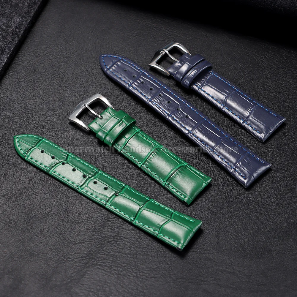 Premium Calfskin Leather Watch Strap with Steel Buckle