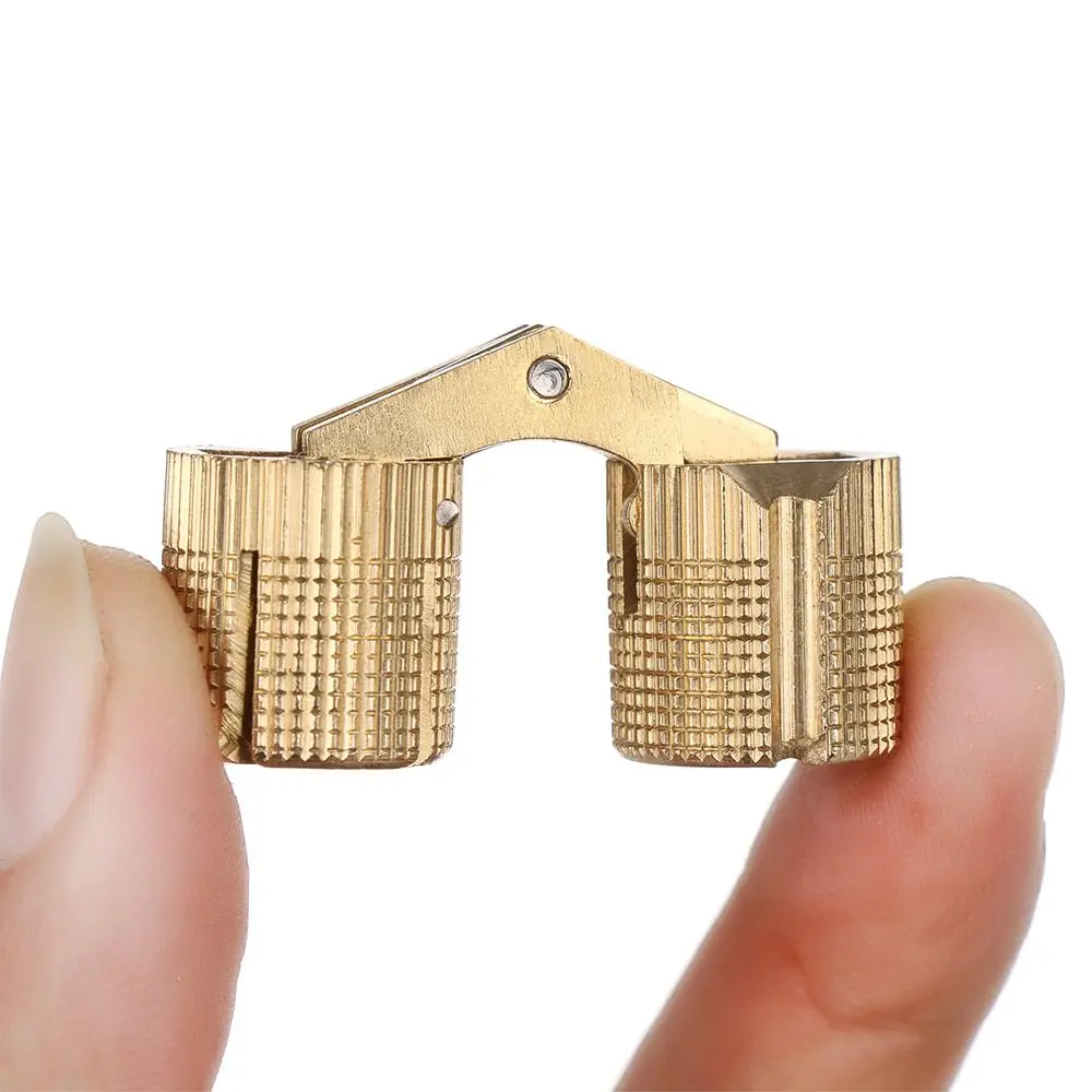 Brass Hinges Furniture Hinges 8-18mm Cylindrical Cabinet Invisible Door 1pc