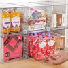 Cross-Border New Arrival Storage Box Detachable Assembled Snack Desktop Finishing Cosmetics Storage Transparent Plastic Box 4