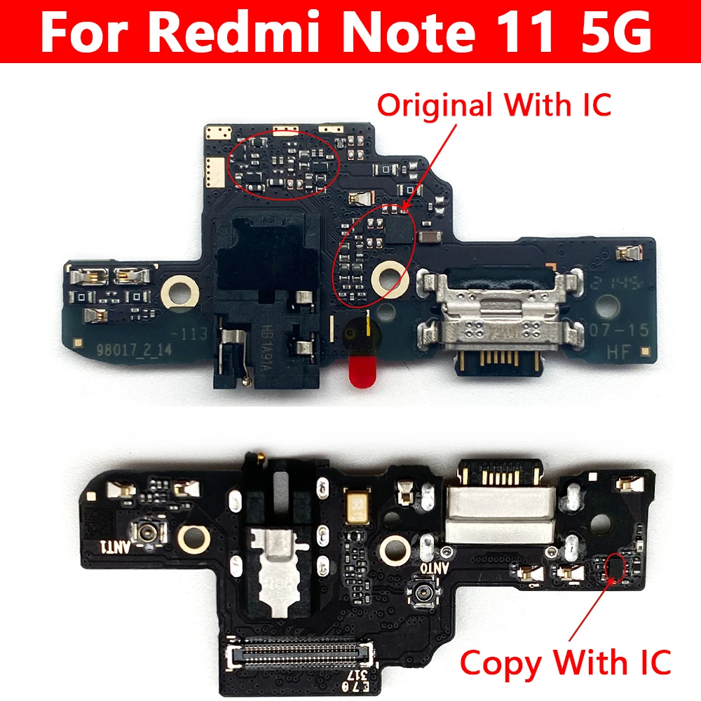 

For Xiaomi Redmi Note 11 5G Original USB Charger Charging Connector Plug Dock Port Flex Cable With Micro For Mi Poco M4 Pro