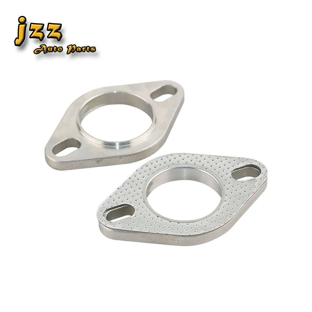 JZZ 4pcs Universal fits for 2''/2.3''/2.5''/3'' Stainless Steel Exhaust Pipe Flange Gasket