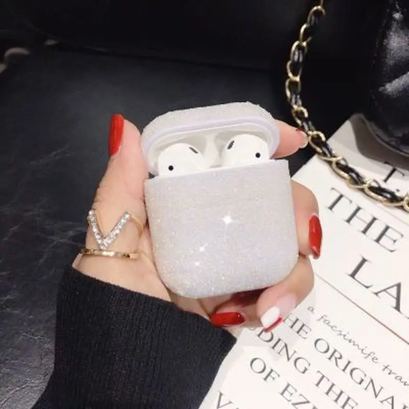 1 шт. блестящий чехол с блестками для Airpods аксессуары беспроводных Bluetooth-наушников
