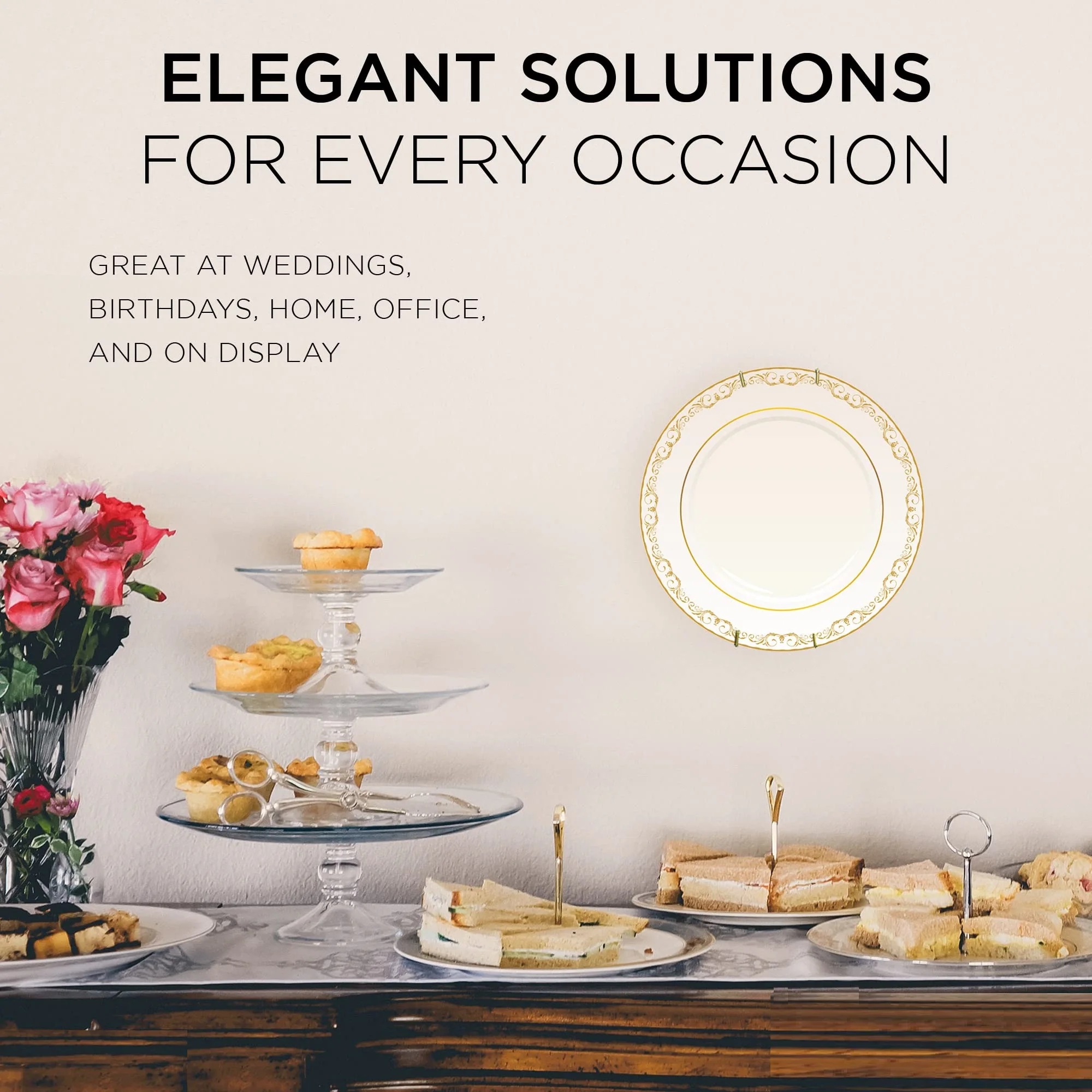 4pcs Plate Hangers For The Wall Plate Holders For Wall Large Plate Hangers For The Wall Home Decorative Plates 2