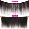 PerisModa 100% Straight Human Hair Bundles 1/3/4 Pcs Weave Bundles Human Hair Extensions Brazilian Remy Natural Black Human Hair 5