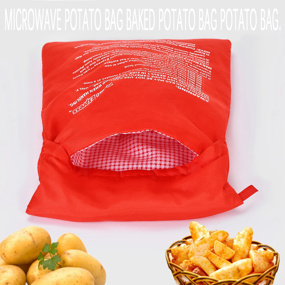 3/2/1Pcs Forno A Microonde Sacchetto Di Patate Riutilizzabile Arrosto Potatoes Cottura Tasca Del Sacchetto Tasca Di Vapore Veloce Facile Da Cucina Per