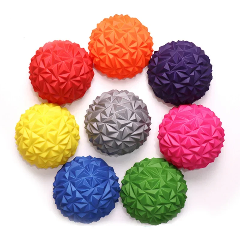Yoga ball 16cm Yoga ball PVC inflatable massage point half fit ball balance trainer stabilizer GYM Pilates fitness pineapple massage