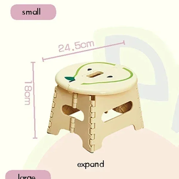 accessories 2024 Thickened  Plastic Step Stool Portable Folding Chair Small Bench Stool