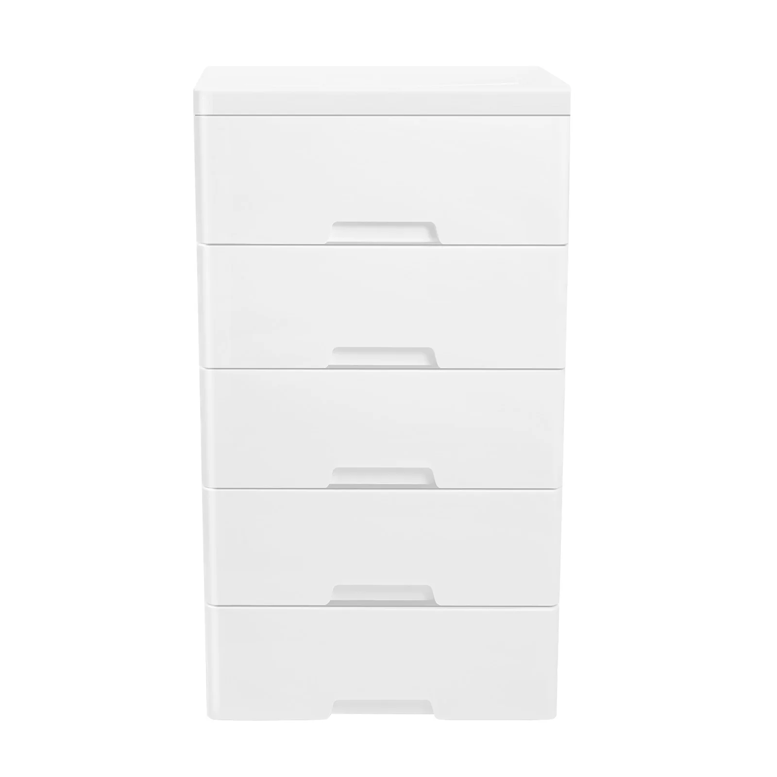 5 Drawer Storage Cabinet with Wheels,Plastic Drawers Dresser,5 Tier Storage Cabinet 5