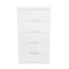 5 Drawer Storage Cabinet with Wheels,Plastic Drawers Dresser,5 Tier Storage Cabinet 5