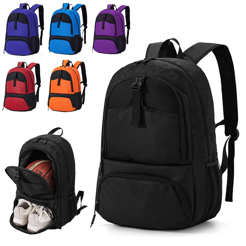 Versatile Sports and Fitness Backpack with Shoe Compartment – Large Capacity Outdoor and Gym Bag