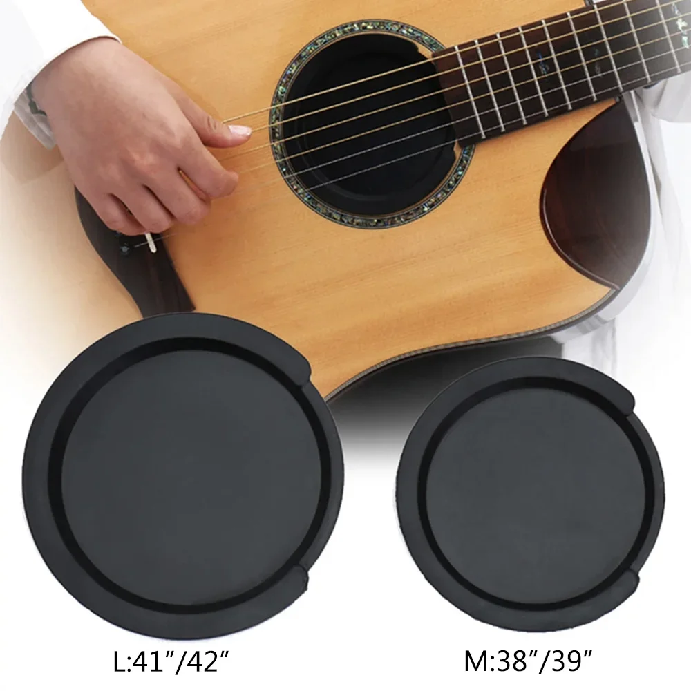 Silicone Acoustic Classic Guitar Sound Hole Cover Guitar Noise Reduction Accessories 2 Sizes Buffer Block Stop Plug Parts guitar accessories