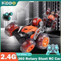 RC Cars 360 Rotary Stunt Car 5 Wheel Dump Truck Car High Speed Climbing Buggy Eletric Vehicle Remote Control Car Toy 2.4G Gifts 1