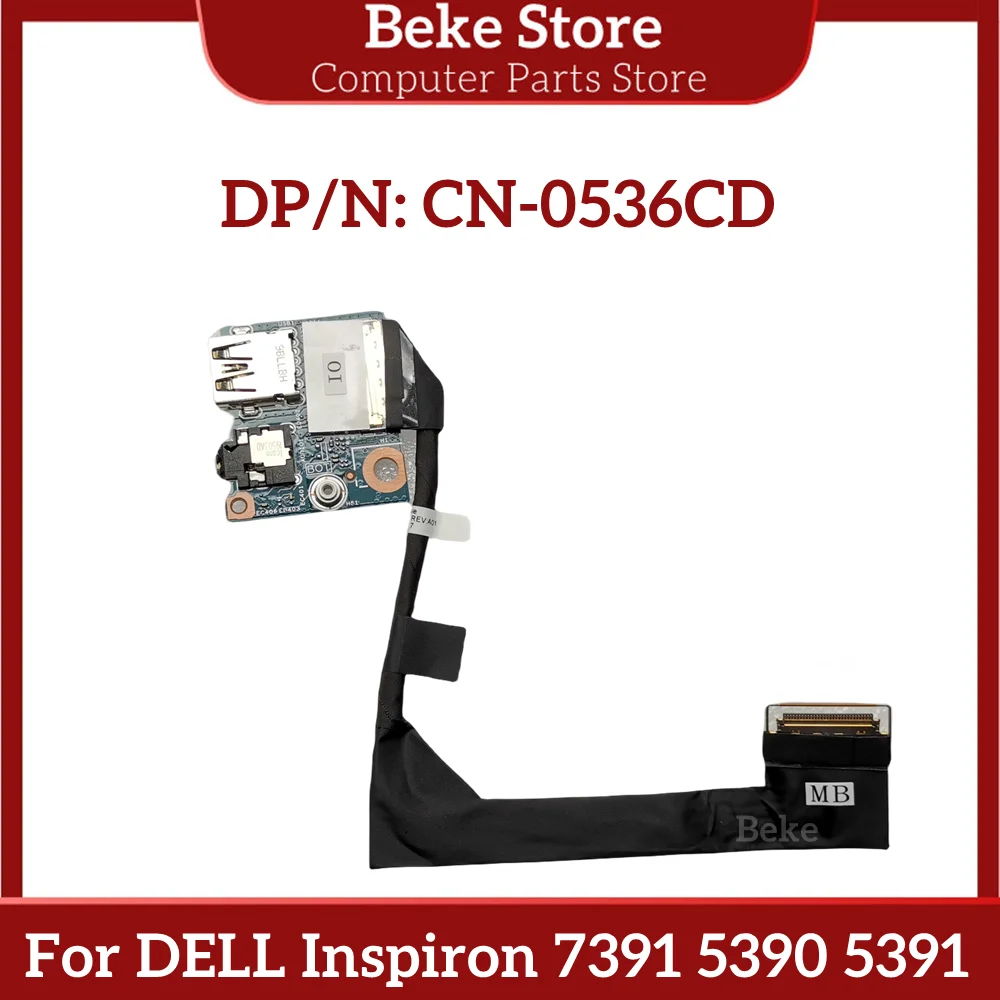 

Beke Новинка для Dell Inspiron 7391 5390 5391 USB плата аудио кабеля 0536CD 536CD Быстрая доставка