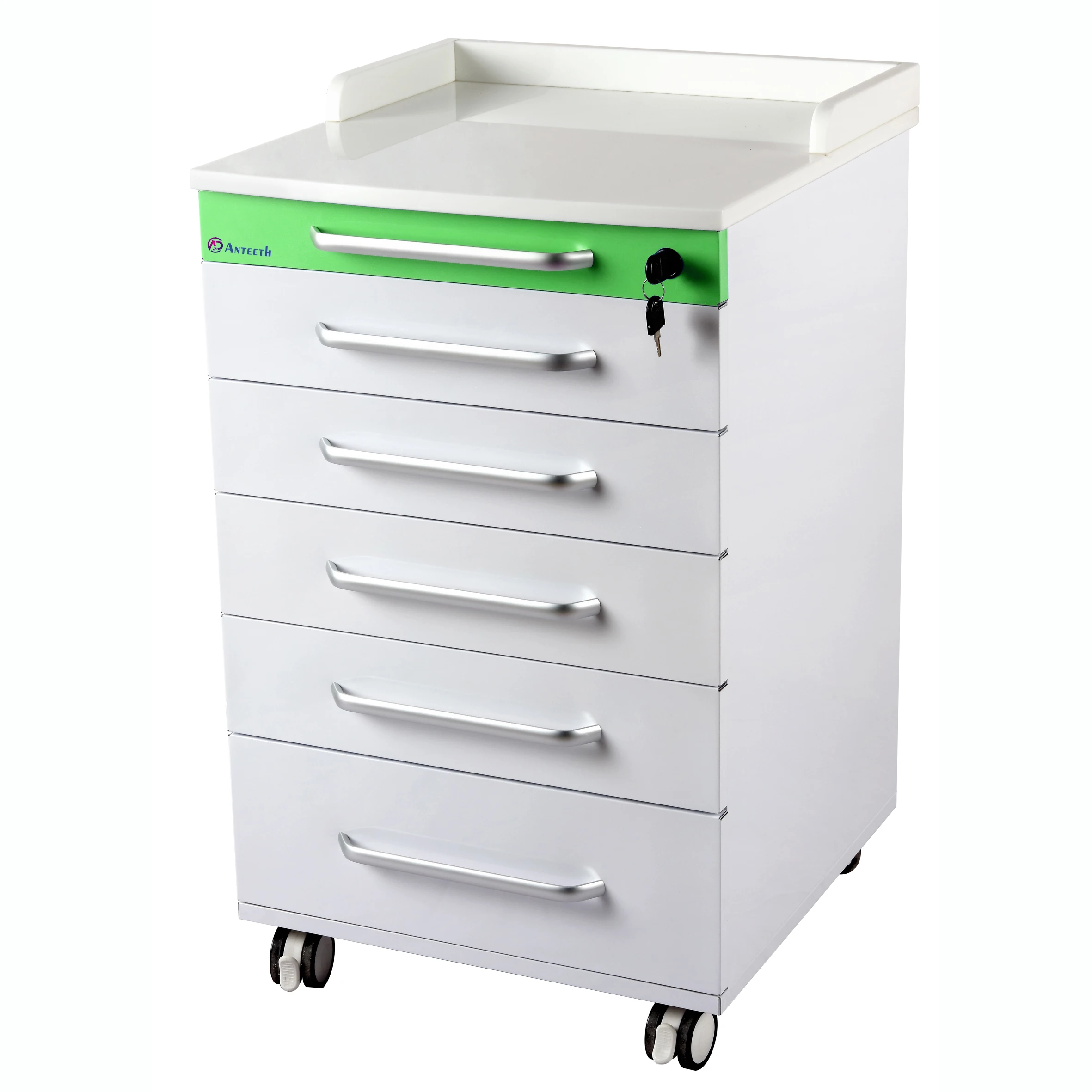 Metal Body Medical Storage Cabinet With Drawers Wheels With Brake Laboratory Den--tal Office Cabinet Modern Den--tal Cabinets