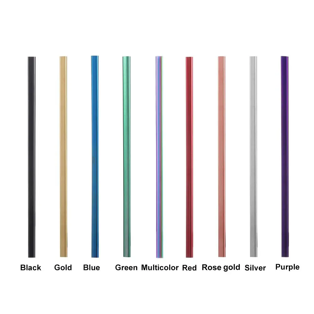 Metal Straw Set Heart-shaped Drinking Straw Portable Stainless Steel for Travel Kitchen Bar Reusable for metal straw set