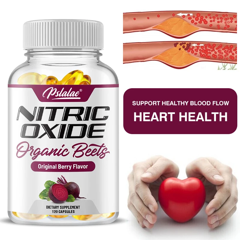OrganicNitricOxideBoosterBeetrootPowderCapsulesSupportsBlood