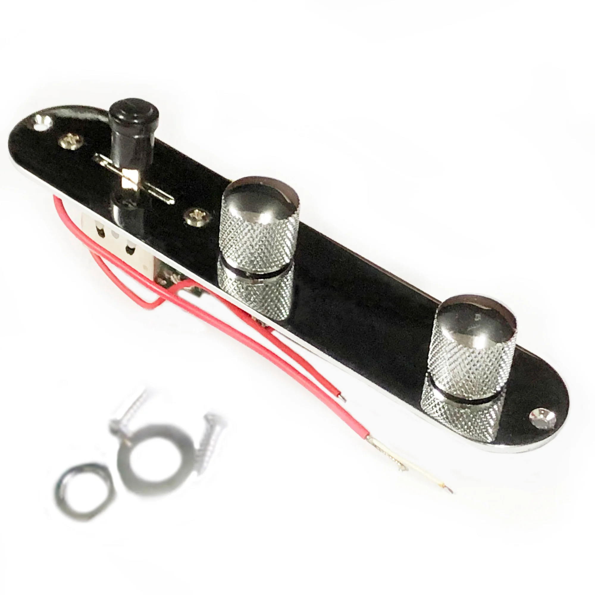 

Hot Free Shipping wired TL guitar control plate system chrome color guitar control plate assembly guitar parts