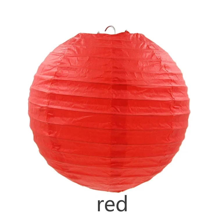 thumbnail image 1 of Farolillo de papel redondo chino para decoración de bodas, cumpleaños, fiestas, manualidades, bricolaje, farolillo blanco colgante, suministros de bolas, rojo y azul, 1 of 5