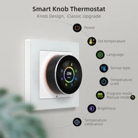 AVATTO WiFi Electric Floor Heating Water/Gas Boiler Temperature Controller，Smart Knob Thermostat Support Tuya Google Home, Alexa - Image 2